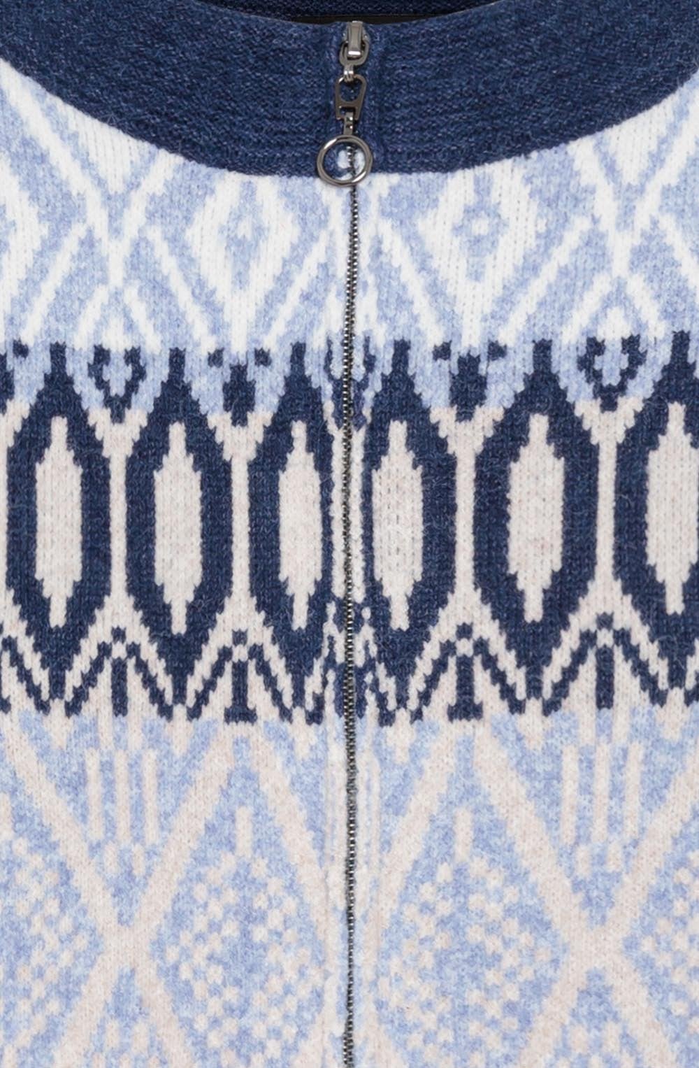 Crystal Blue Norweigan Henny Cardigan