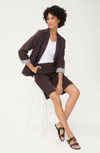 Dark Brown Mona Straight Chino Shorts