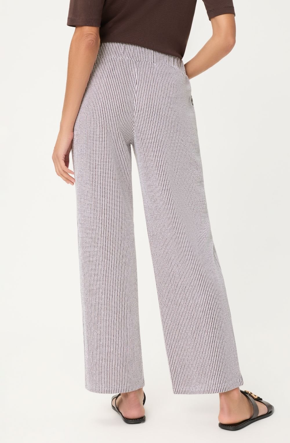 Dark Brown Pin Striped Anna Trousers