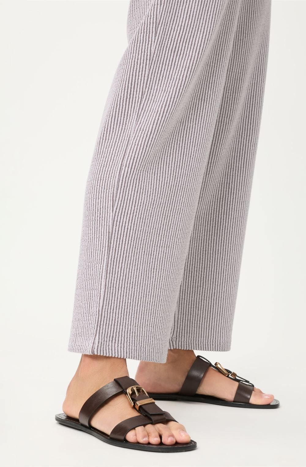 Dark Brown Pin Striped Anna Trousers