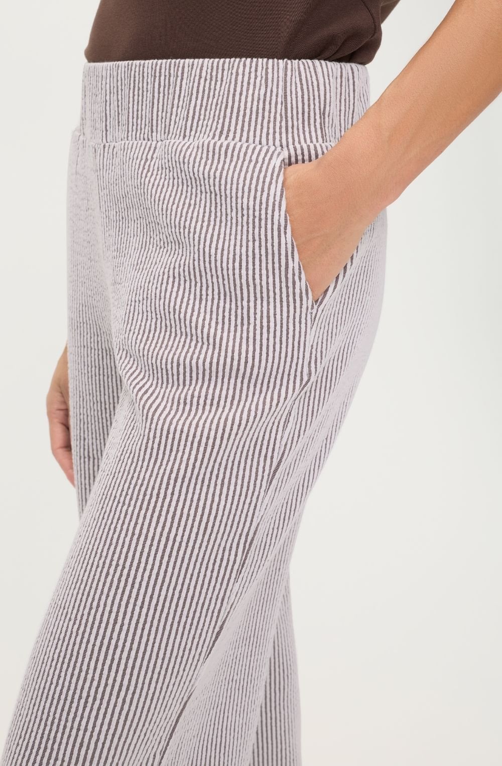 Dark Brown Pin Striped Anna Trousers