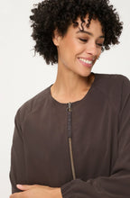 Dark Brown Satin Touch Jacket