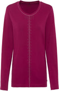 Dark Fuchsia Sparkle Stud Front Top