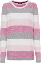 Dark Fuchsia Striped Jumper