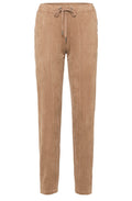Dark Golden Suede Trouser