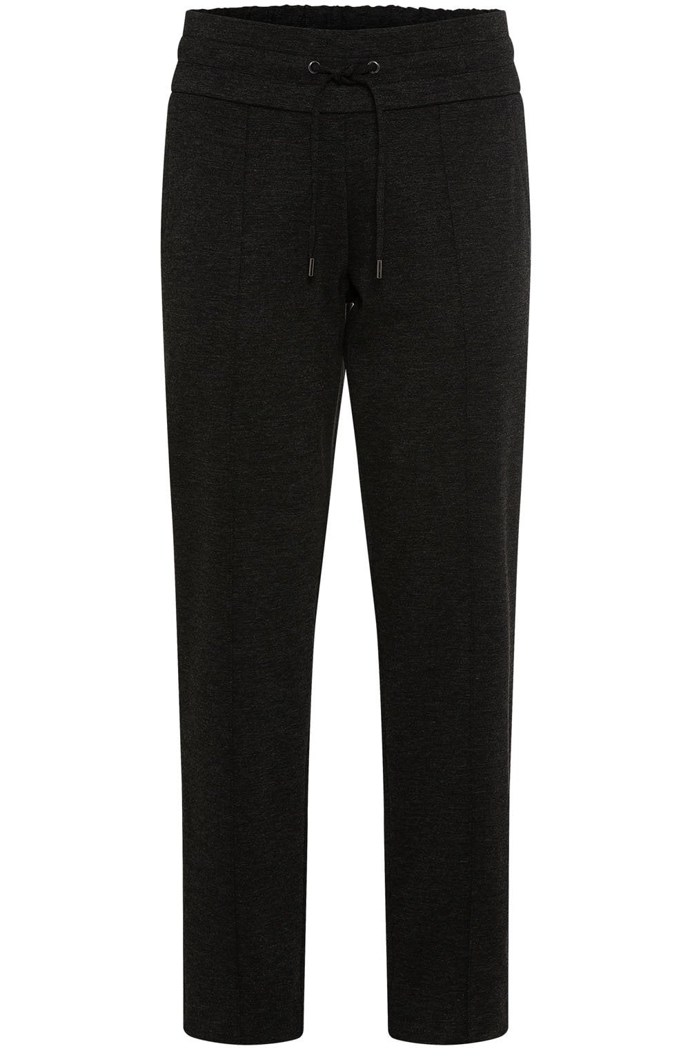Dark Grey Jersey Lisa Straight Fit Trousers