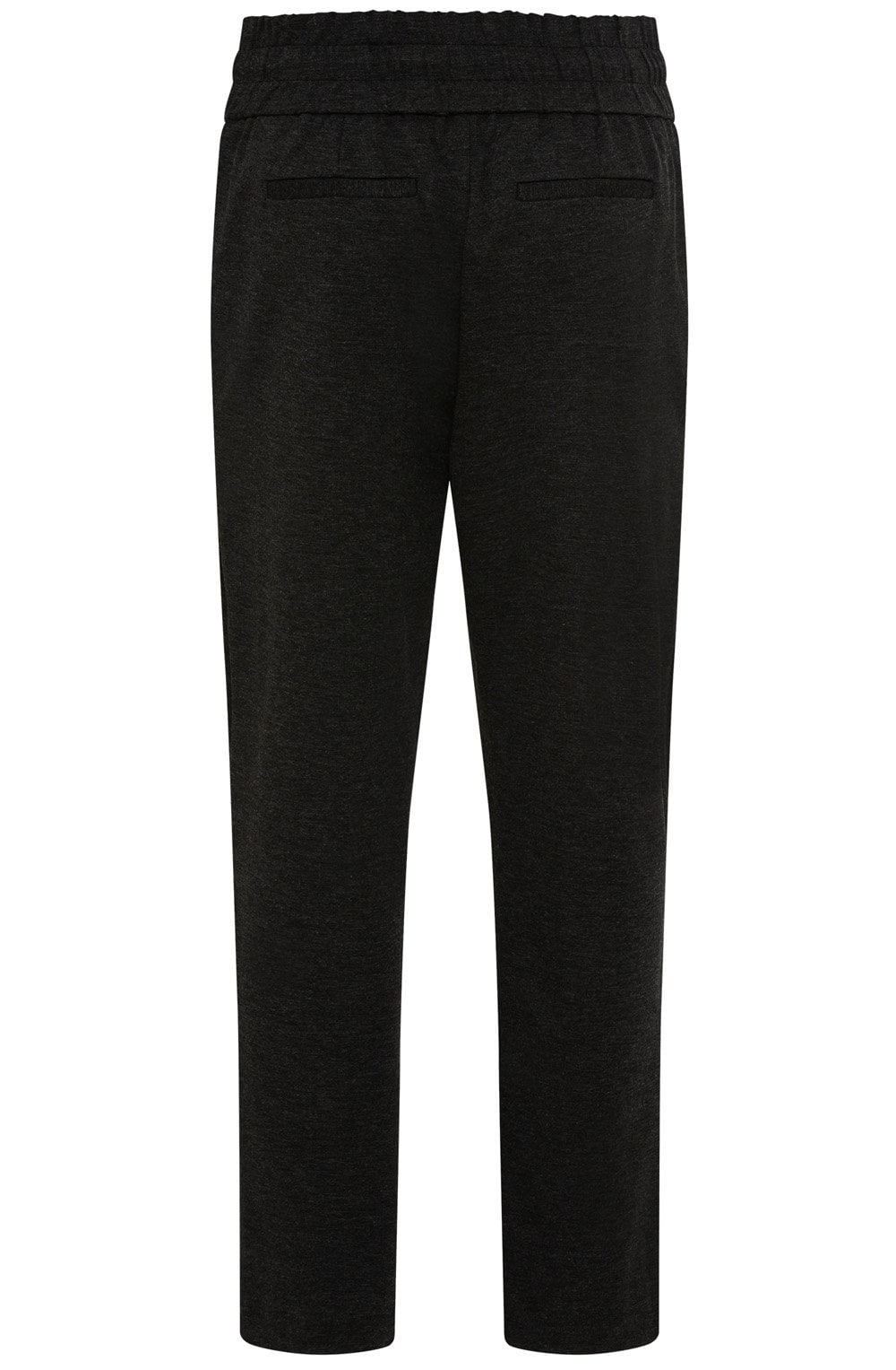Dark Grey Jersey Lisa Straight Fit Trousers