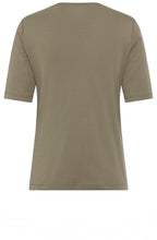 Dark Khaki Abstract Glow Edda T Shirt