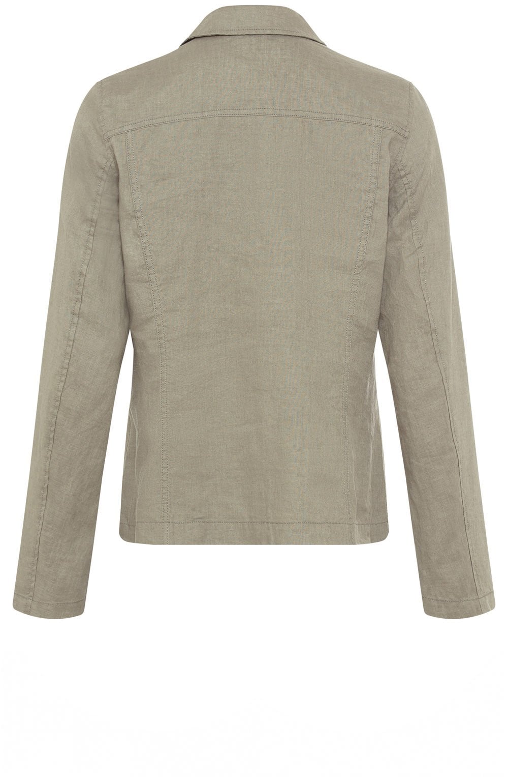 Dark Khaki Linen Blazer
