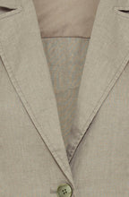 Dark Khaki Linen Blazer