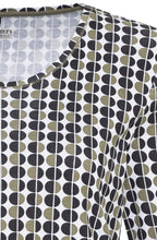 Dark Khaki Spotted Round Neck Edda T Shirt