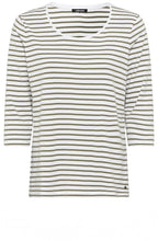 Dark Khaki Striped Hannah T Shirt