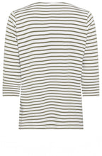Dark Khaki Striped Hannah T Shirt