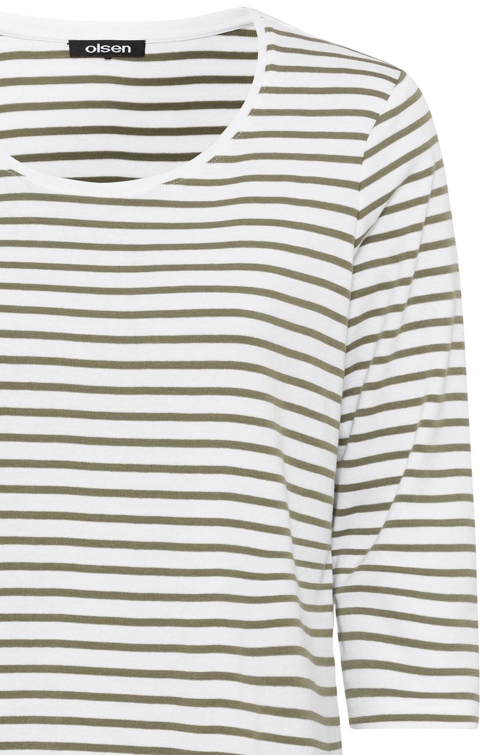 Dark Khaki Striped Hannah T Shirt