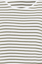 Dark Khaki Striped Hannah T Shirt