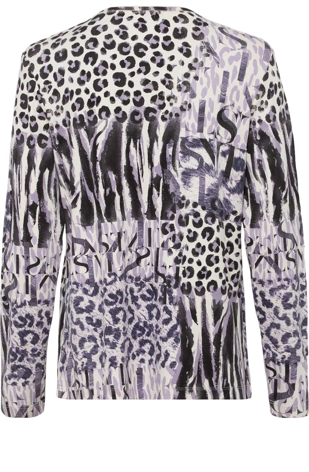 Dark Orchid Festive Spirit and Animal Print Top