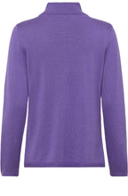 Dark Orchid Patterned Knit Cardigan