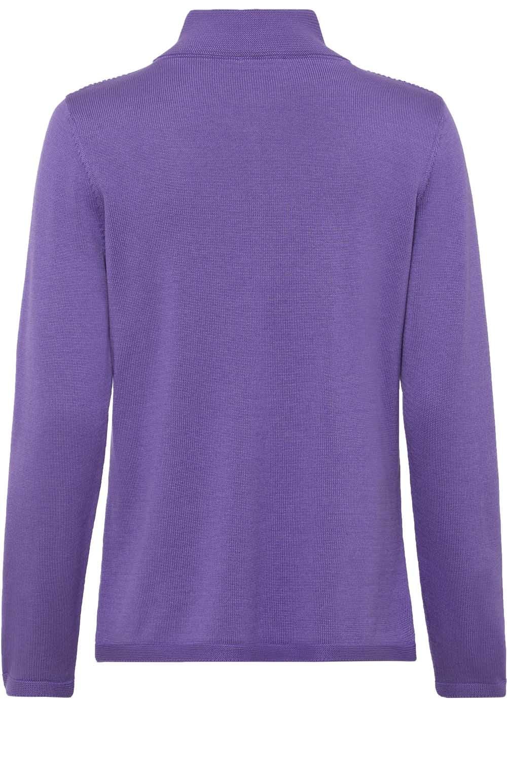 Dark Orchid Patterned Knit Cardigan