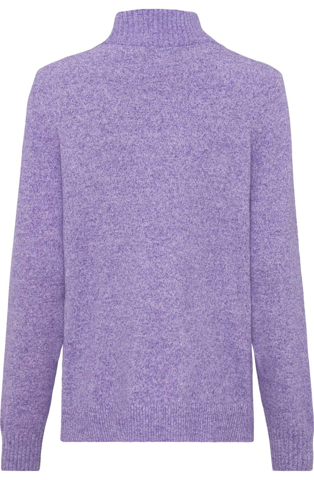 Dark Orchid Zip Neck Jumper