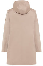 Dark Sand Removable Hood Water Repellent Coat