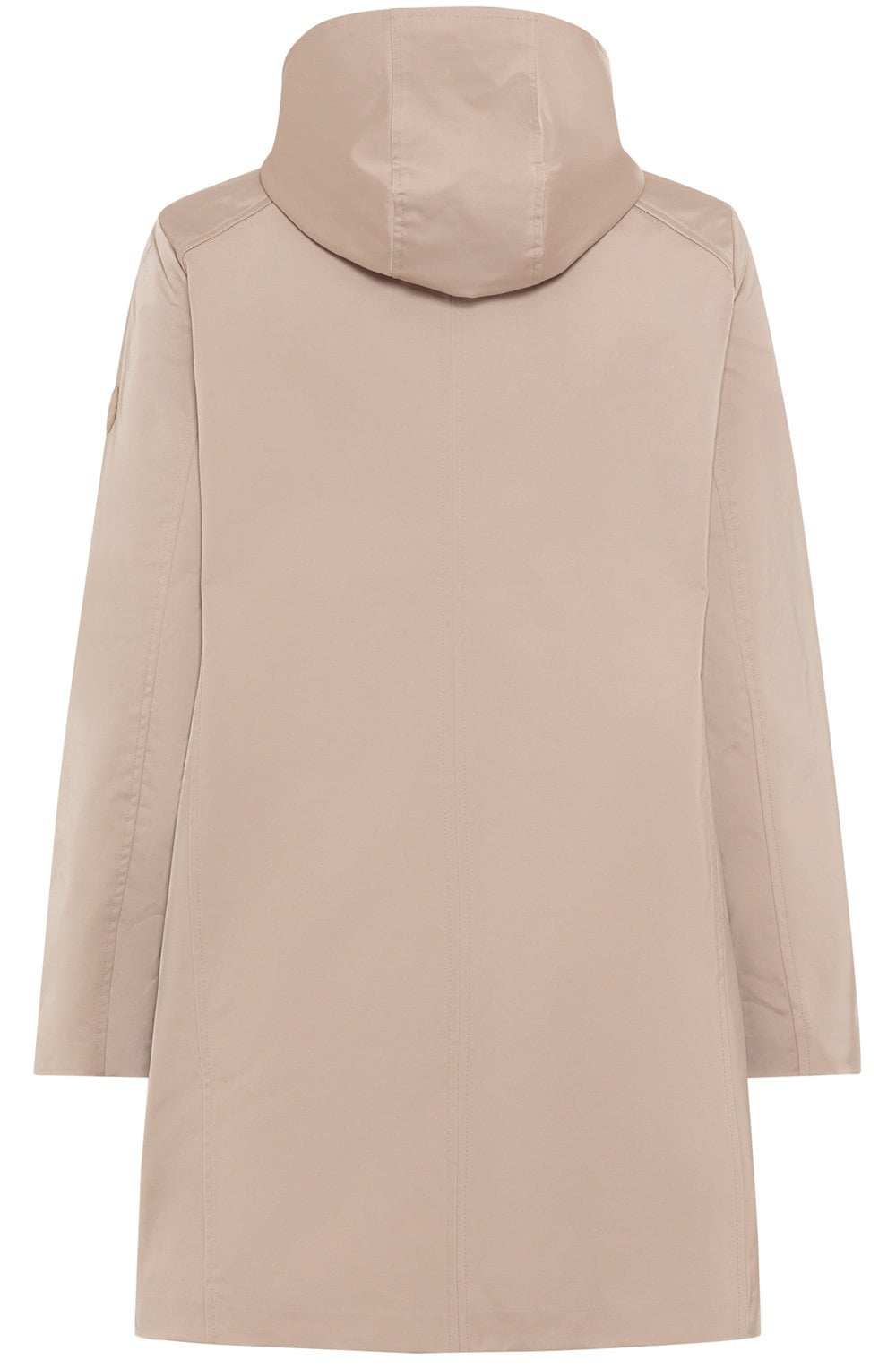 Dark Sand Removable Hood Water Repellent Coat