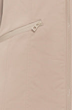 Dark Sand Removable Hood Water Repellent Coat
