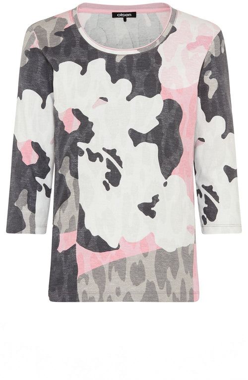 Dark Slate and Parfait Pink Hannah Top