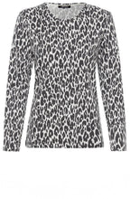 Dark Slate Animal Print Edda Top