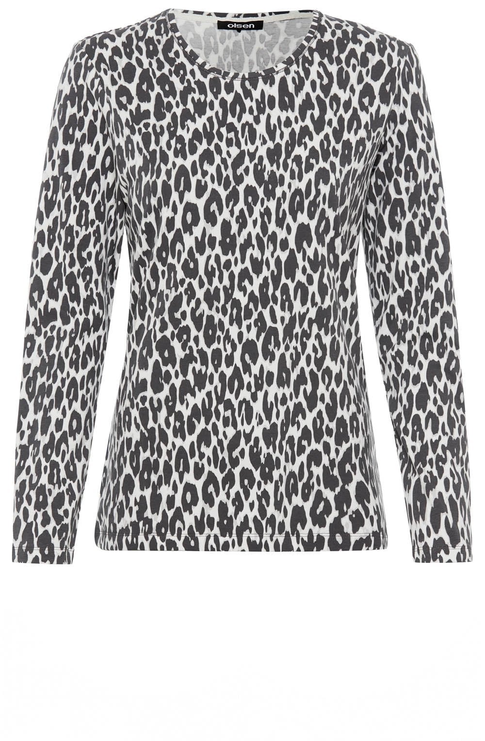 Dark Slate Animal Print Edda Top