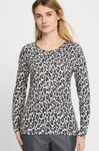 Dark Slate Animal Print Edda Top