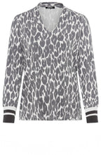 Dark Slate Animal Print Hannah Top
