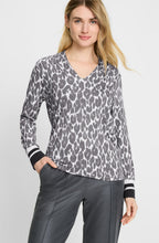 Dark Slate Animal Print Hannah Top