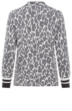 Dark Slate Animal Print Hannah Top