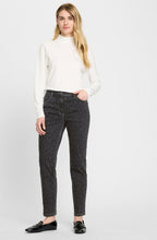 Dark Slate Animal Print Mona Straight Jeans