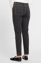 Dark Slate Animal Print Mona Straight Jeans