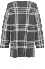 Dark Slate Oversized Olivia Cardigan