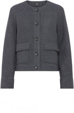 Dark Slate Wool Blend Jacket