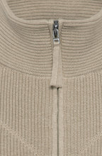 Dark Truffle Patterned Knit Cardigan