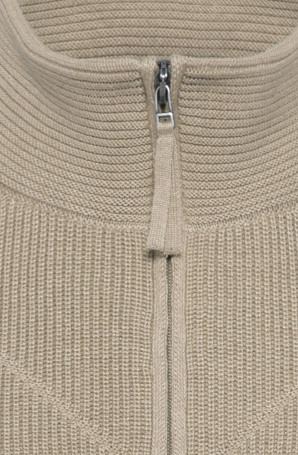 Dark Truffle Patterned Knit Cardigan