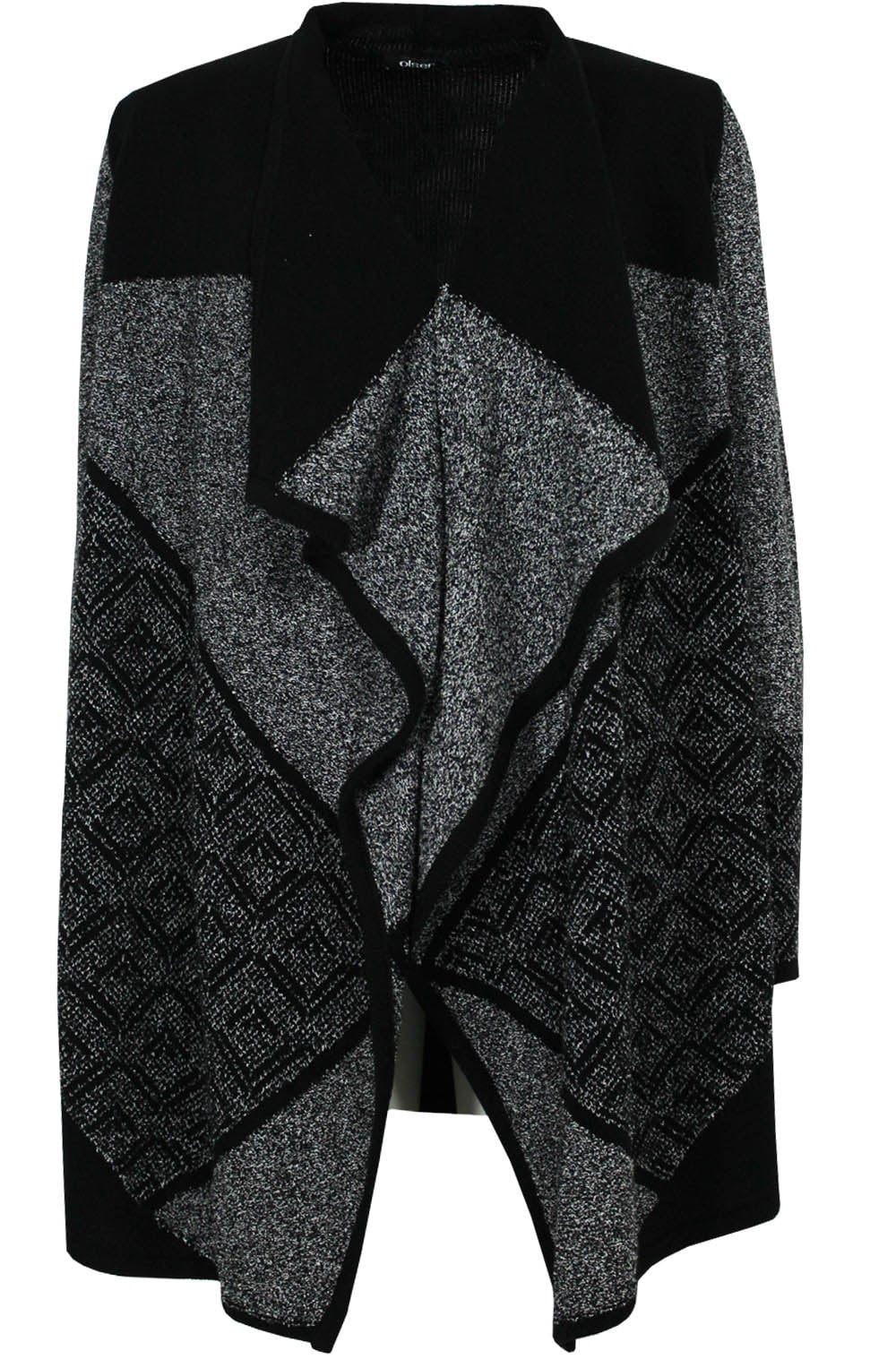 Draped Front Knit Cardigan