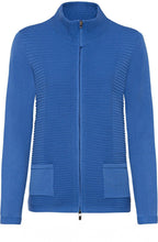 Dutch Blue Ribbed Front Cardigan
