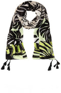 Ethno Charm Green Glow Scarf