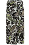 Ethno Charm Silky Midi Skirt