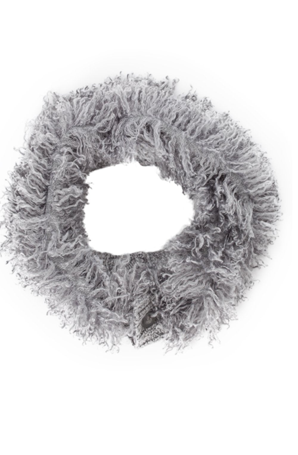 Faux fur scarf steel