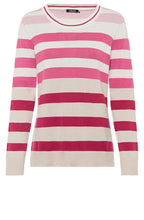 Fine Knit Bubblegum Striped Jumper