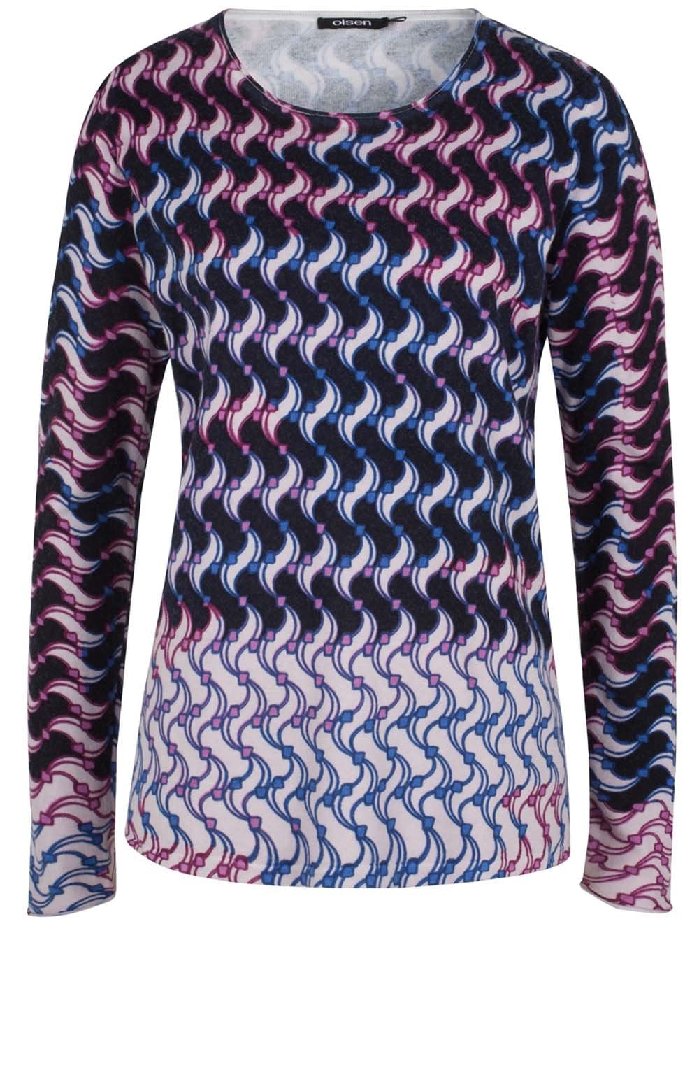 Fine Knit Patterned Sweater