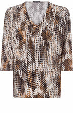 Fine Knit Tan Patterned Jumper