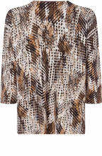 Fine Knit Tan Patterned Jumper