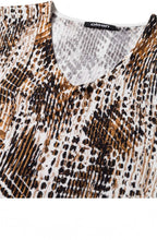Fine Knit Tan Patterned Jumper