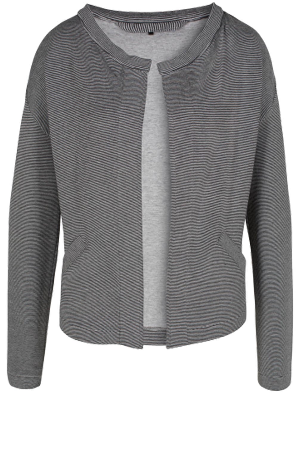 Fine Striped Jersey Jacket
